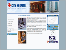 Tablet Screenshot of cityhospital.com.pk