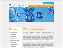 Tablet Screenshot of cityhospital.in